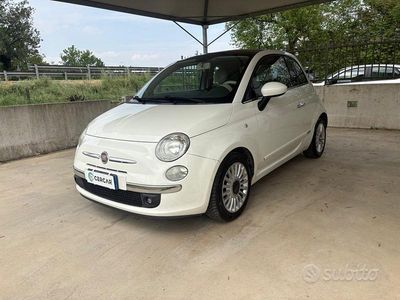 Używany Fiat 500 Lounge 69 KM (50 kW) 2009 Biały Kabriolet