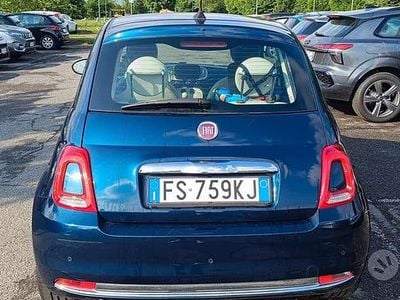 Usata Fiat 500 Lounge 95 CV (69 kW) 2018 Blu Utilitaria
