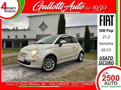 Usata Fiat 500 Pop 69 CV (50 kW) 2009 Bianco Cabrio