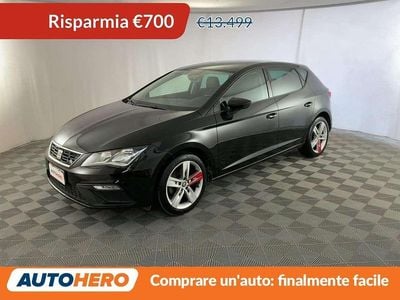 Usata Seat Leon FR 116 CV (85 kW) 2019 Nero Berlina