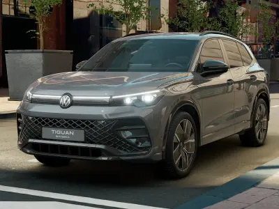 Nuova VW Tiguan R-line Plus 204 CV (150 kW) 2026 Dolphin grey metallizzato SUV