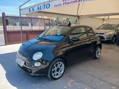 Usata Fiat 500 75 CV (55 kW) 2009 Nero Cabrio