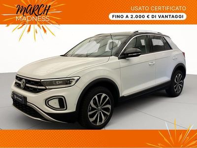 Usata VW T-Roc Style 110 CV (80 kW) 2023 Pure white nero SUV