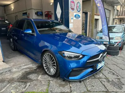 Usata Mercedes C220 AMG line 200 CV (147 kW) 2021 Blu Station wagon