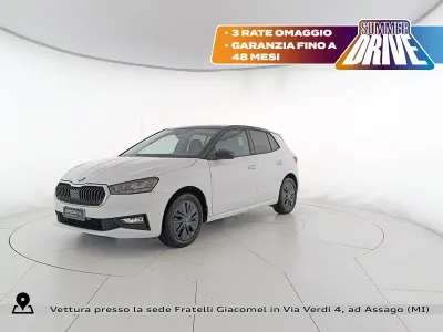 Usata Skoda Fabia 95 CV (69 kW) 2025 Bianco luna nero perlato Utilitaria
