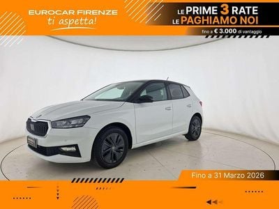 Usata Skoda Fabia Selection 80 CV (58 kW) 2025 Bianco luna metallizzato nero Berlina