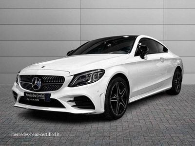 Usata Mercedes C220 Premium Plus 194 CV (142 kW) 2019 Bianco Coupé