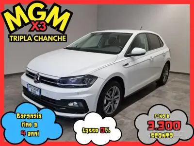 Usata VW Polo R-line 95 CV (69 kW) 2021 Bianco Utilitaria
