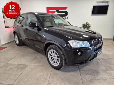 Usata BMW X3 Efficient Dynamics 184 CV (135 kW) 2011 Nero SUV