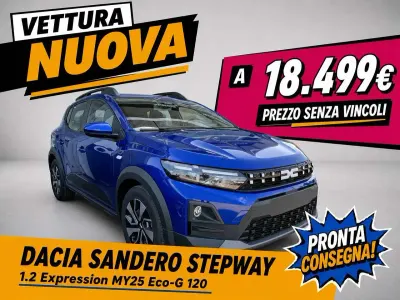 Nuova Dacia Sandero Expression 122 CV (89 kW) 2026 Blu iron Berlina
