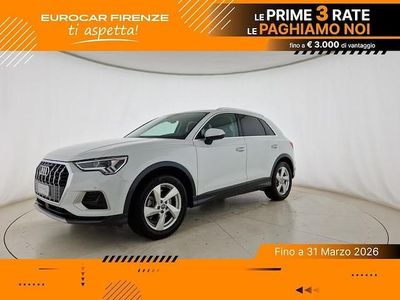 Usata Audi Q3 Advanced 190 CV (139 kW) 2019 2y bianco ghiacciaio metallizzato SUV