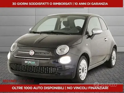 Usata Fiat 500 Lounge 69 CV (50 kW) 2019 Nero Berlina