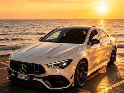 Gebraucht Mercedes CLA45 AMG AMG 421 PS (309 kW) 2024 Weiß Coupé