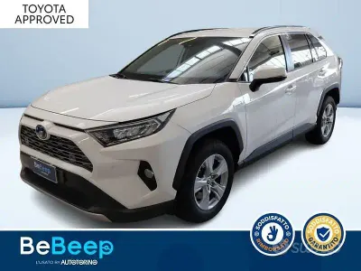 Usata Toyota RAV4 Hybrid Active 218 CV (160 kW) 2020 Bianco pastello SUV