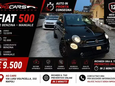 Usata Fiat 500 Anniversary 69 CV (50 kW) 2019 Nero Berlina