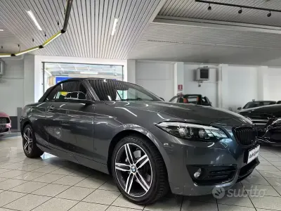 Usata BMW 220 Sport Line 184 CV (135 kW) 2019 Grigio Cabrio