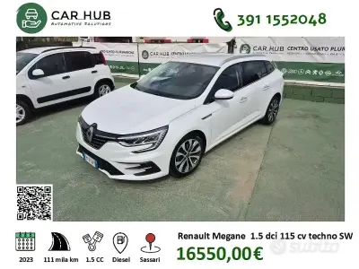 Usata Renault Mégane GrandTour Techno 116 CV (85 kW) 2023 Bianco Station wagon