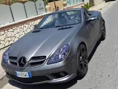 Usata Mercedes SLK350 AMG 272 CV (200 kW) 2005 Grigio scuro Cabrio