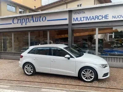 Usata Audi A3 Ambition 110 CV (80 kW) 2016 Bianco Berlina