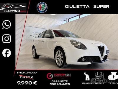 Usata Alfa Romeo Giulietta Super 120 CV (88 kW) 2018 Bianco Utilitaria