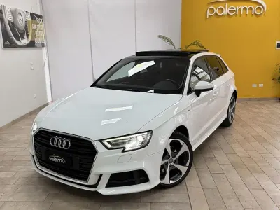 Usata Audi A3 S-Line 150 CV (110 kW) 2018 Bianco Berlina