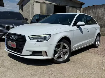 Usata Audi A3 Sport 116 CV (85 kW) 2019 Bianco Berlina