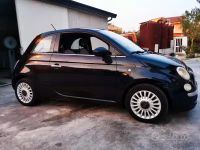 Usata Fiat 500 Lounge 86 CV (63 kW) 2011 Nero Utilitaria