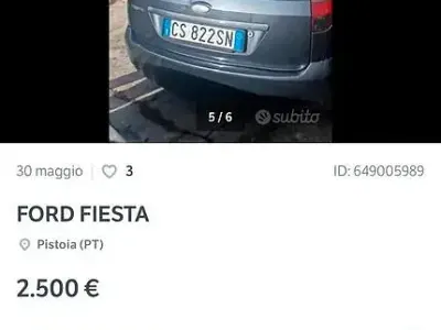 Usata Ford Fiesta 75 CV (55 kW) 2005 Grigio Utilitaria