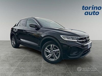 Usata VW T-Roc R-line 110 CV (80 kW) 2022 Nero SUV