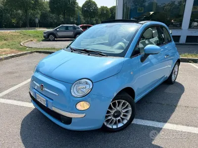 Usata Fiat 500C Lounge 69 CV (50 kW) 2012 Azzurro volare Cabrio
