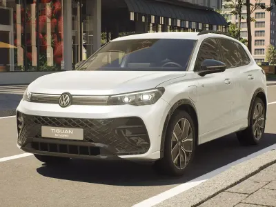 Nuova VW Tiguan R-line Plus 204 CV (150 kW) 2026 Dolomite silver metallizzato SUV