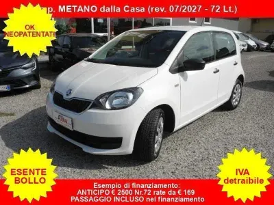 Usata Skoda Citigo G-TEC Active 68 CV (50 kW) 2019 Bianco Utilitaria