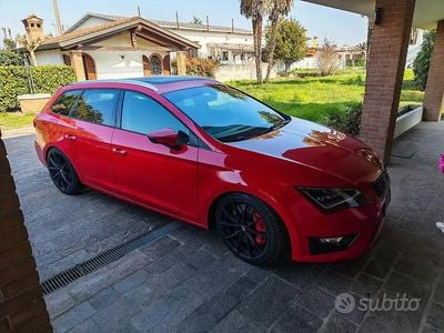 Usata Seat Leon ST FR 184 CV (135 kW) 2017 Rosso Station wagon