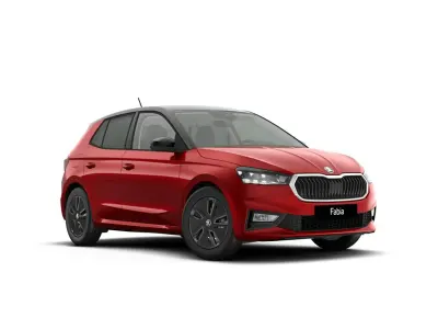 Nuova Skoda Fabia 95 CV (69 kW) 2026 Rosso velluto metallizzato nero tulipano Utilitaria