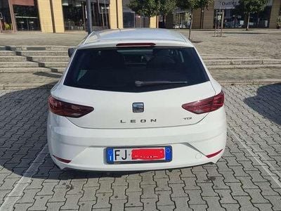 Usata Seat Leon Style 116 CV (85 kW) 2017 Bianco Berlina