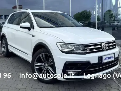Usata VW Tiguan R-line 125 CV (91 kW) 2018 Bianco SUV