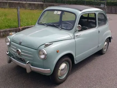 Usata Fiat 600 1957 Verde Cabrio