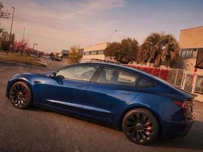 Usata Tesla Model 3 Performance 366 kW (498 CV) 2022 Blu/azzurro Berlina