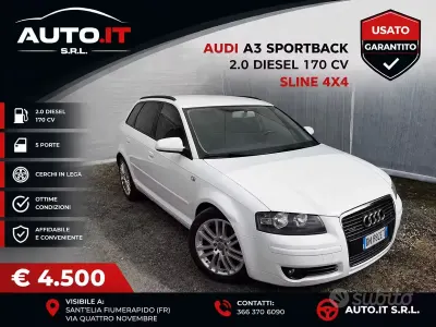 Usata Audi A3 Ambition 170 CV (125 kW) 2008 Bianco Utilitaria