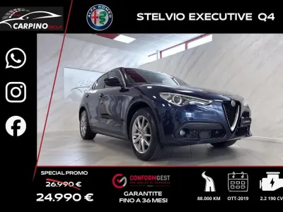 Usata Alfa Romeo Stelvio Executive 190 CV (139 kW) 2019 Blu SUV