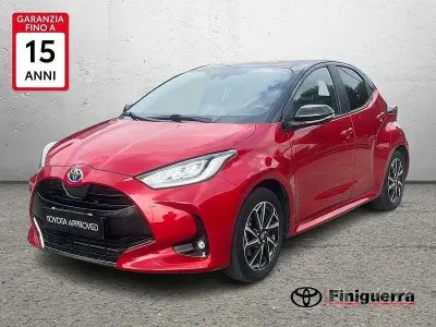 Usata Toyota Yaris Hybrid Style 116 CV (85 kW) 2022 Rosso Berlina