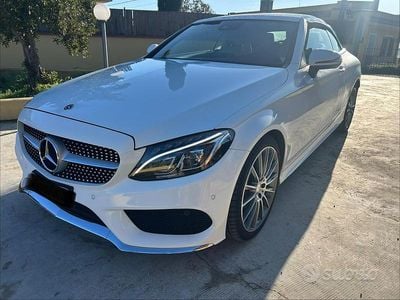 Usata Mercedes C220 Premium 169 CV (124 kW) 2017 Bianco Cabrio
