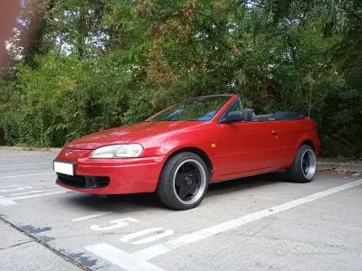 Usata Toyota Paseo Sol 90 CV (66 kW) 1997 Rosso Cabrio