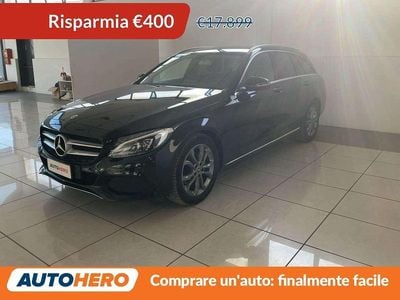 Usata Mercedes C180 116 CV (85 kW) 2018 Nero Station wagon