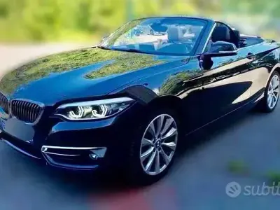 Usata BMW 218 Luxury Line 136 CV (100 kW) 2018 Nero Cabrio