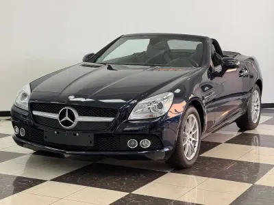 Usata Mercedes SLK200 184 CV (135 kW) 2012 Blu cavansite met Cabrio