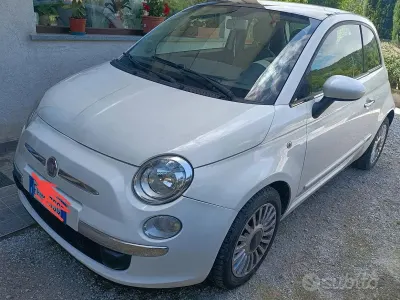 Usata Fiat 500 Lounge 85 CV (62 kW) 2010 Bianco Berlina