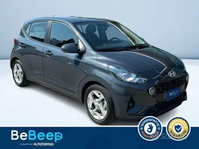 Usata Hyundai i10 67 CV (49 kW) 2022 Grigio metallizzato Utilitaria