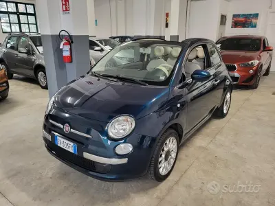 Usado Fiat 500C Lounge 69 CV (50 kW) 2014 Azul Descapotable