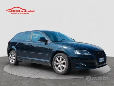 Usata Audi A3 Attraction 140 CV (102 kW) 2009 Nero Utilitaria